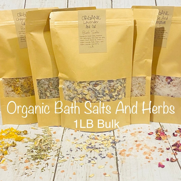 Botanical Bath Salts Etsy