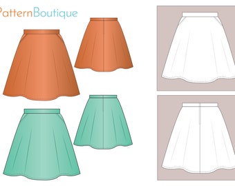 flared skirt tutorial