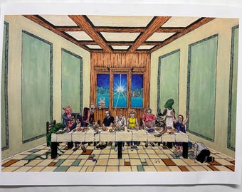 Phish Phan Art Poster Print - “The Quibble Before the Spat” 24”x18”  By Park Star