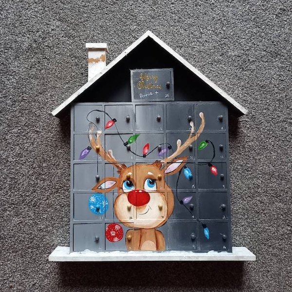 Wooden Advent Calendar Etsy UK Wooden Advent Calendar Etsy UK