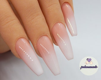 Ombre French Nails Etsy