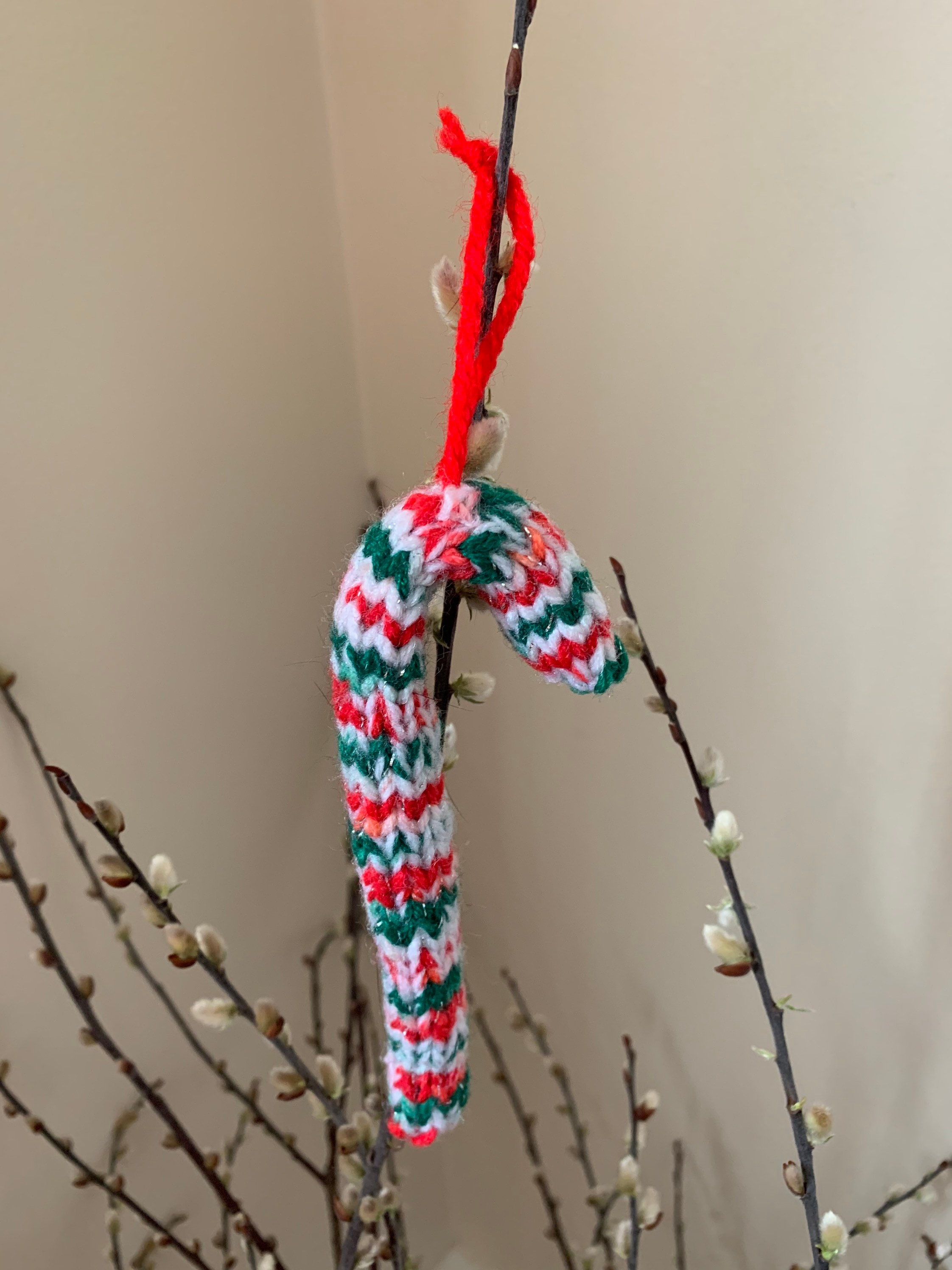 Candy Cane Crochet Ornament Etsy Sweden