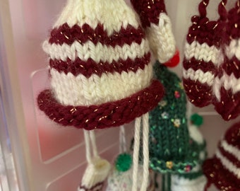 Ornaments- Mini Santa hats and mittens