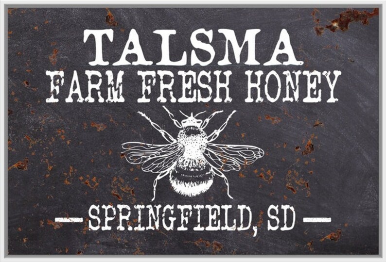 Personalized Custom Farm Fresh Honey Bumble Bee Sign With Etsy