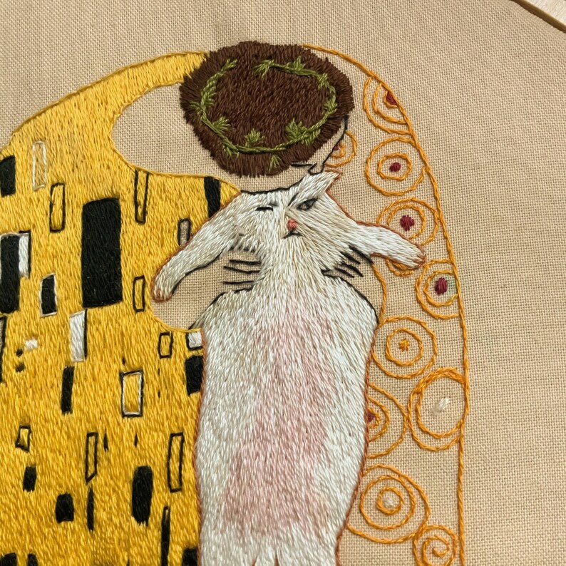 gustav klimt cat pillow covers