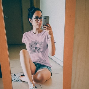 Floral Skull Blush Tee