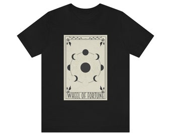 Wheel of Fortune Tarot Card Witch Magic Occult Tee
