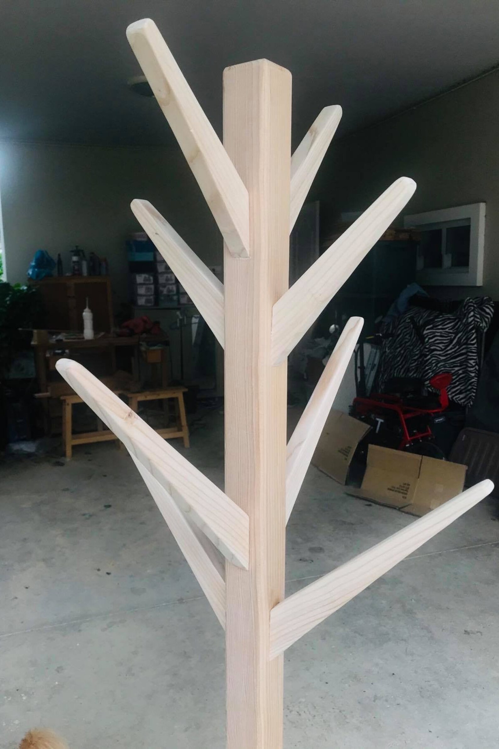 Hooks Coat Rack Stand Plan Etsy