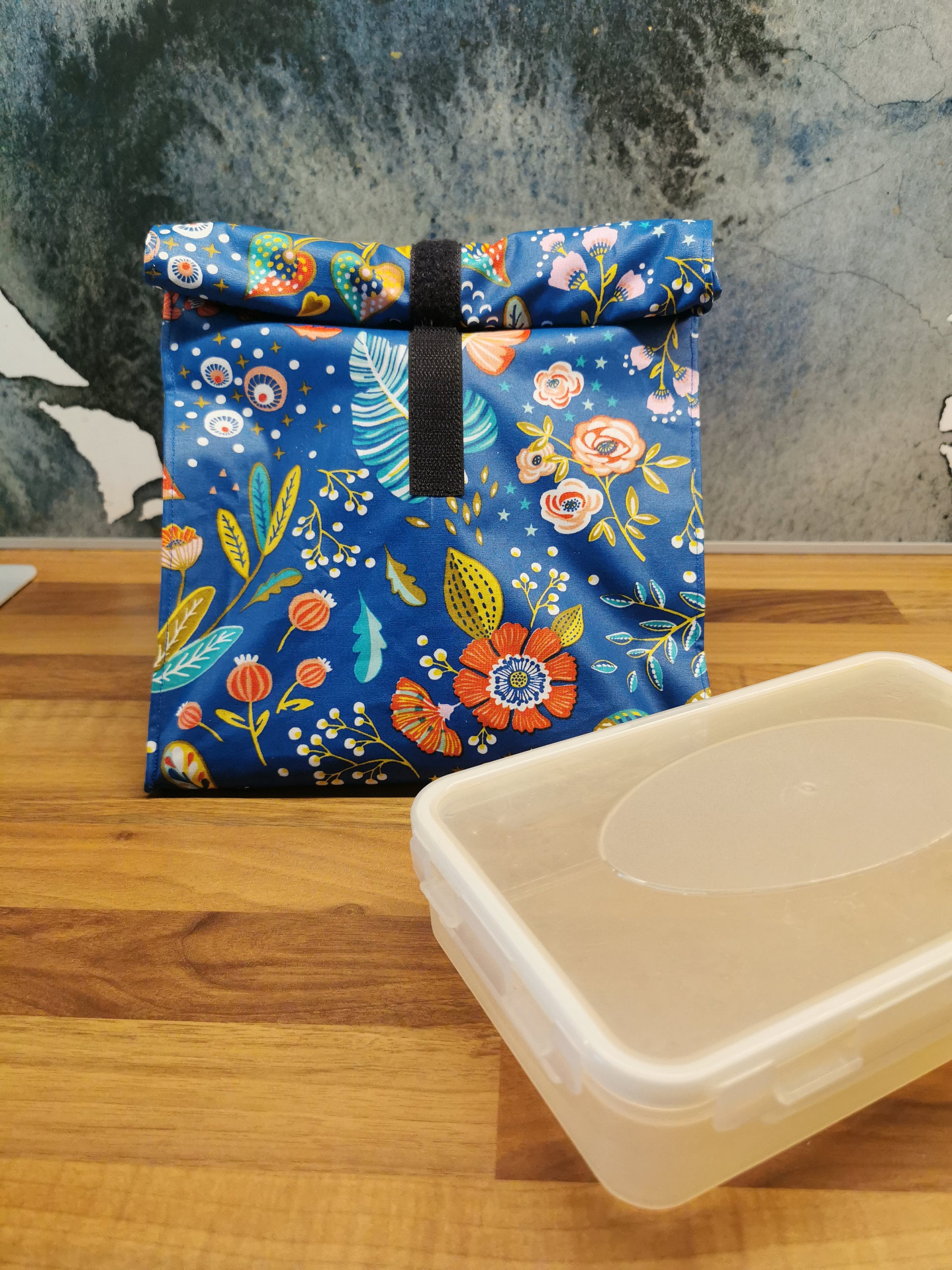 Large Lunch Bag Reusable Bag for Snack or Lunch Floral Pattern Etsy UK