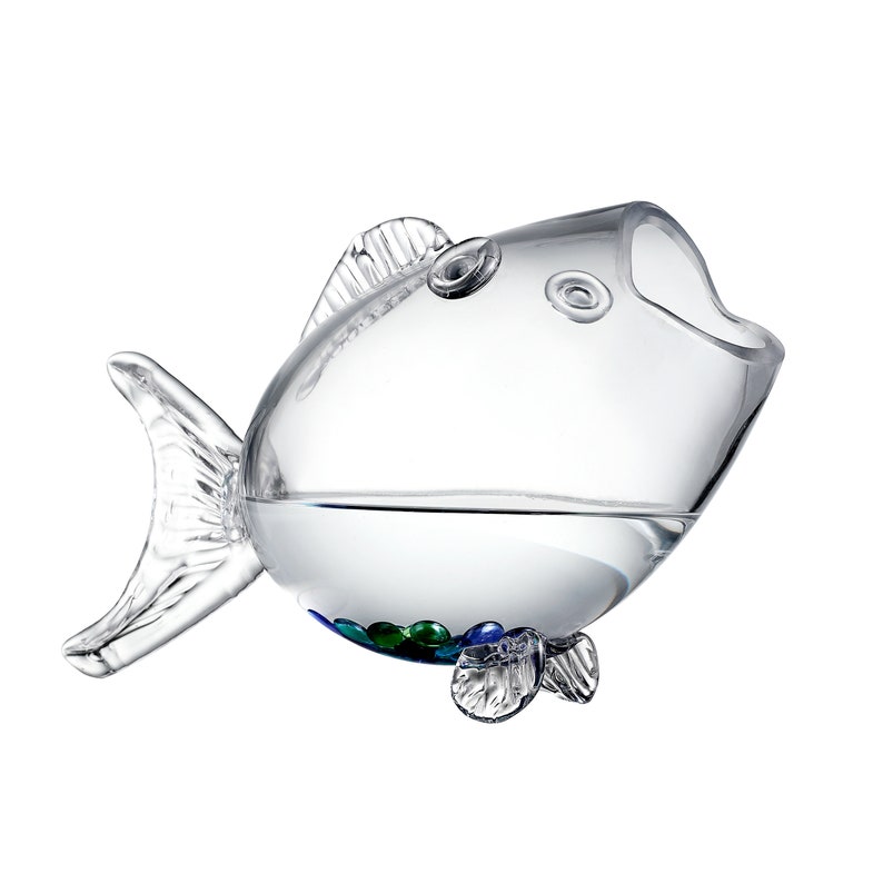 Clear Glass Decorative Fish Shaped Tank/Bowl/Vase/Storage Etsy