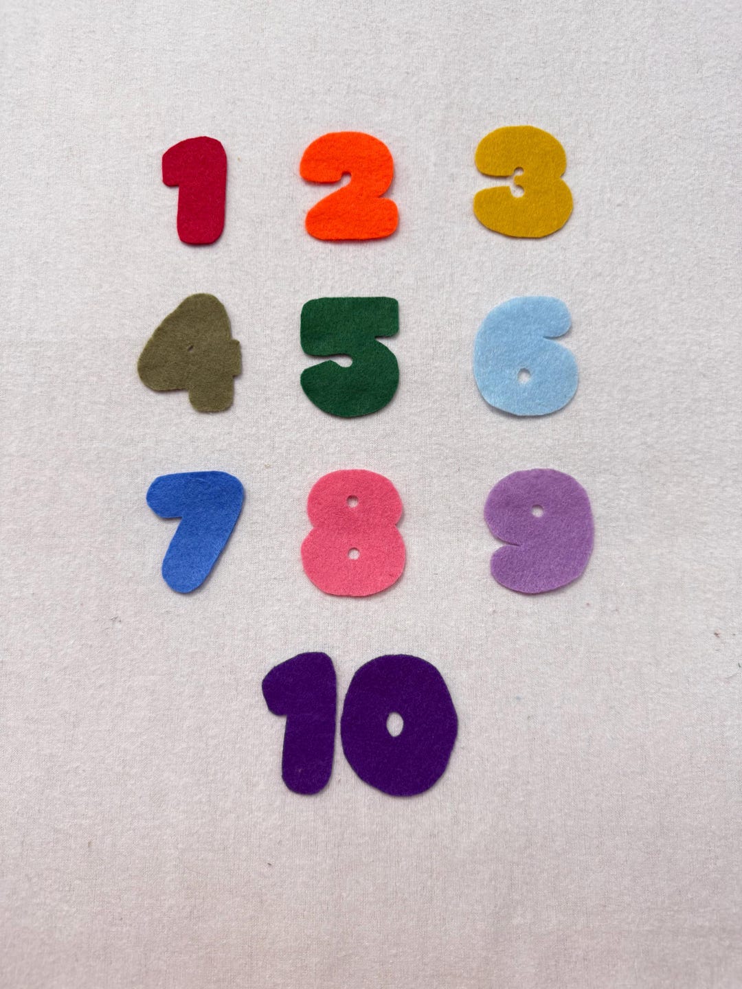 Rainbow 1 10felt Set, Counting Numbers, Circle Time, Flannel Board ...