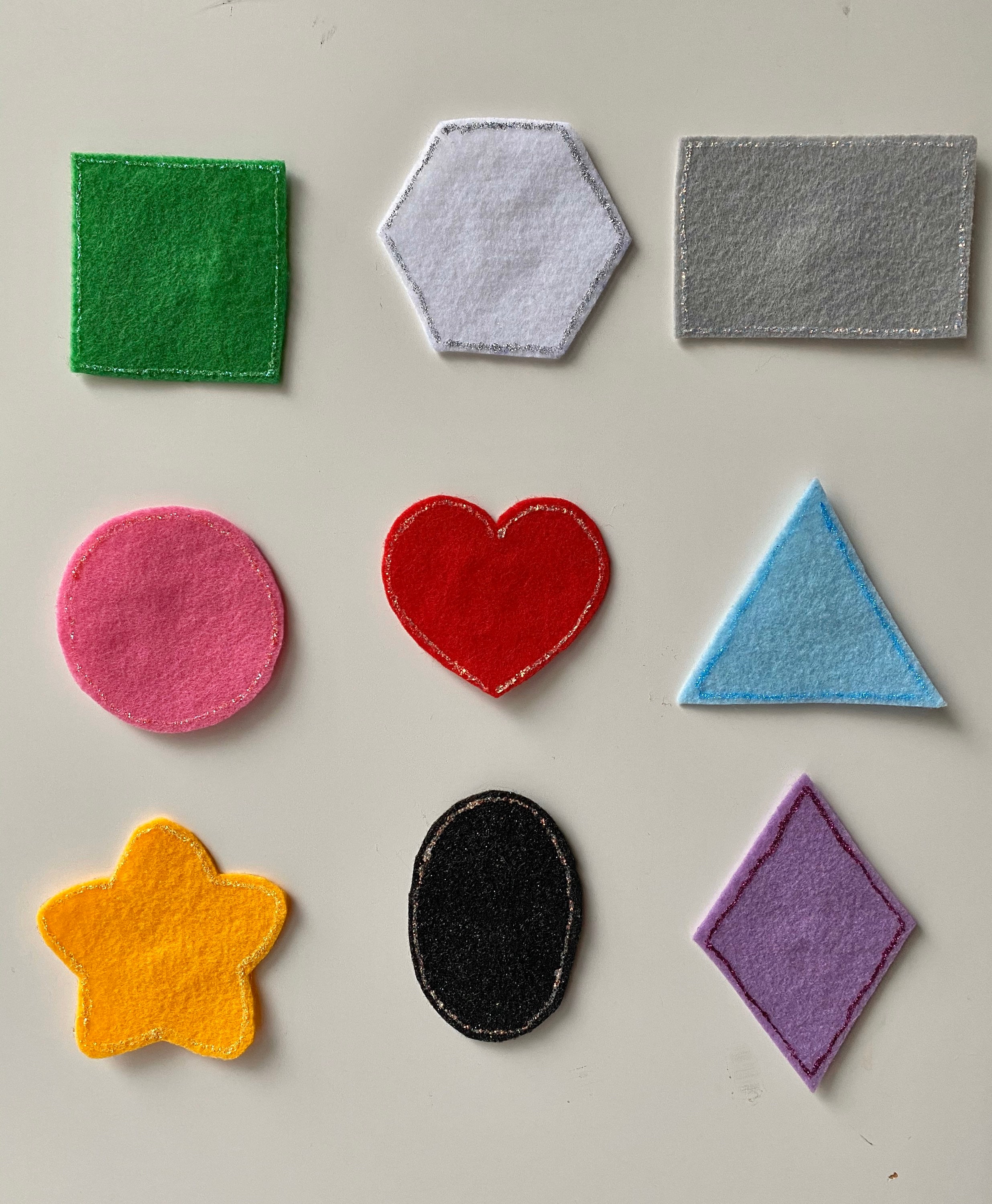 Basic shapes felt felt story flannel board story felt Etsy