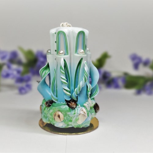 Carved Candle Lighthouse Birthday Gift Handmade Gift Etsy