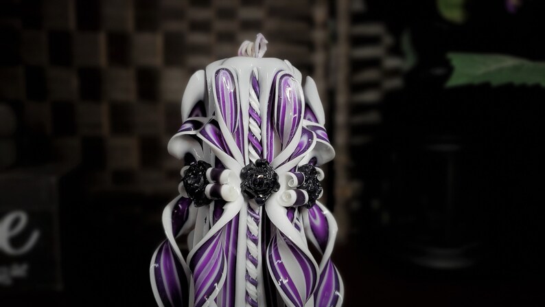 Candles Gift and Gift Hand Carving Candle or Decoration. Handmade Henley Carved Candles
