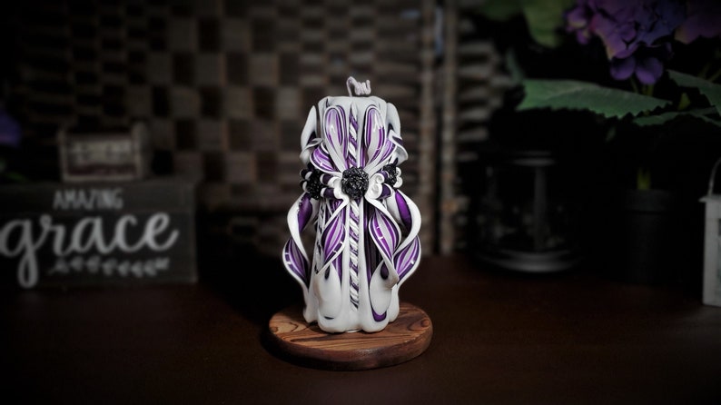 Candles Gift and Gift Hand Carving Candle or Decoration. Handmade Henley Carved Candles