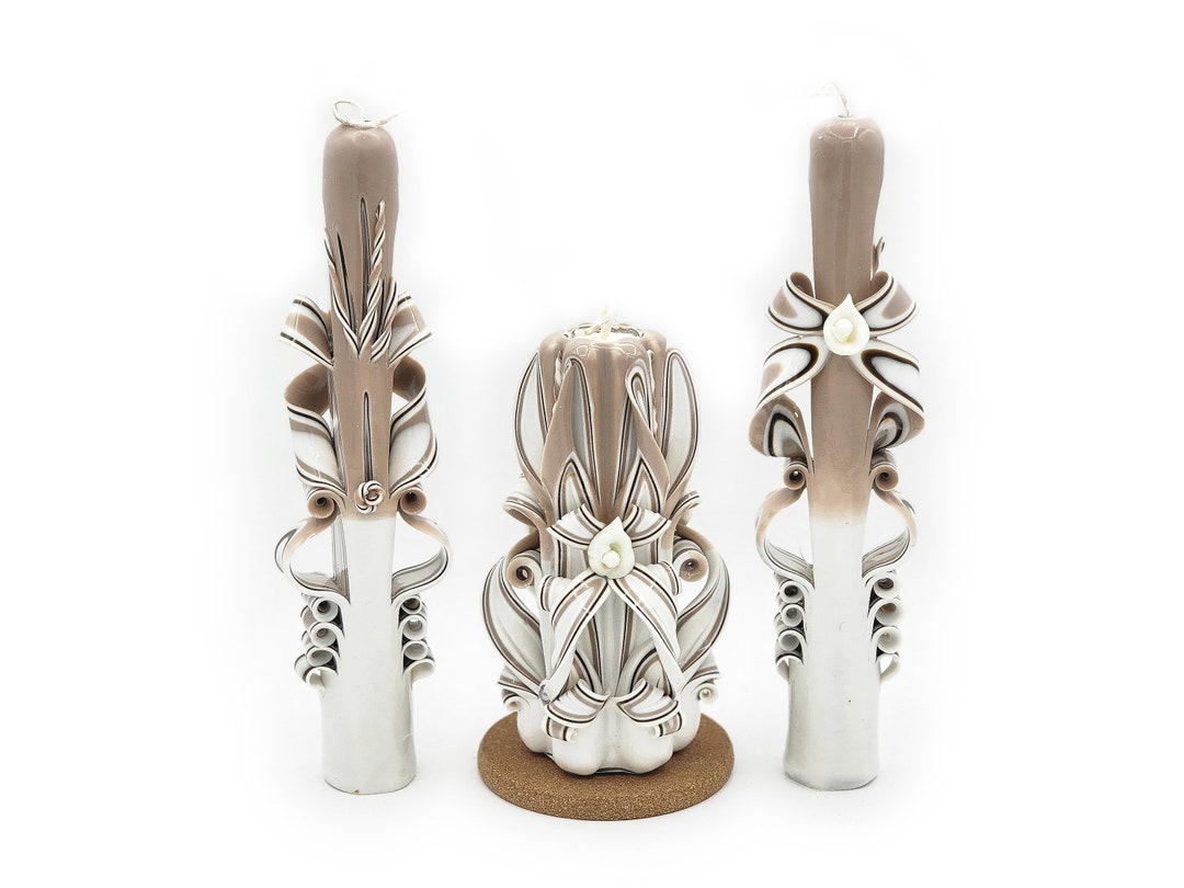 Carved Candle Brigantine Set Birthday Gift Handmade Gift Etsy