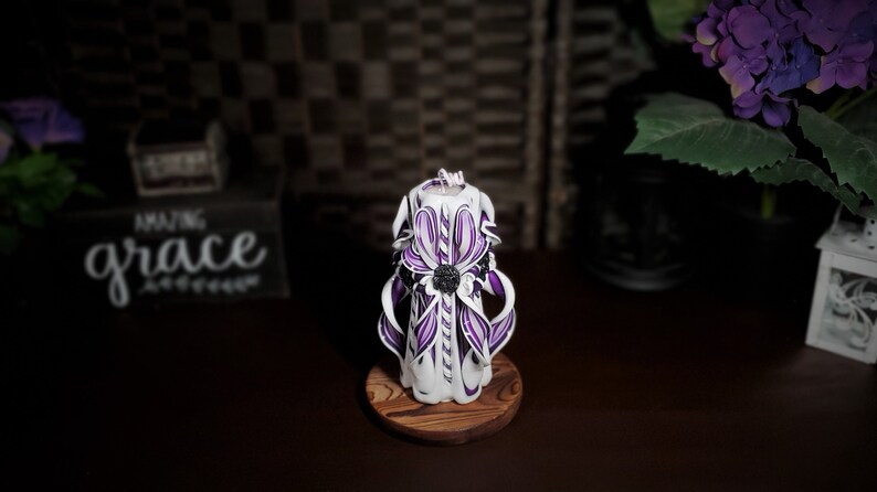Candles Gift and Gift Hand Carving Candle or Decoration. Handmade Henley Carved Candles