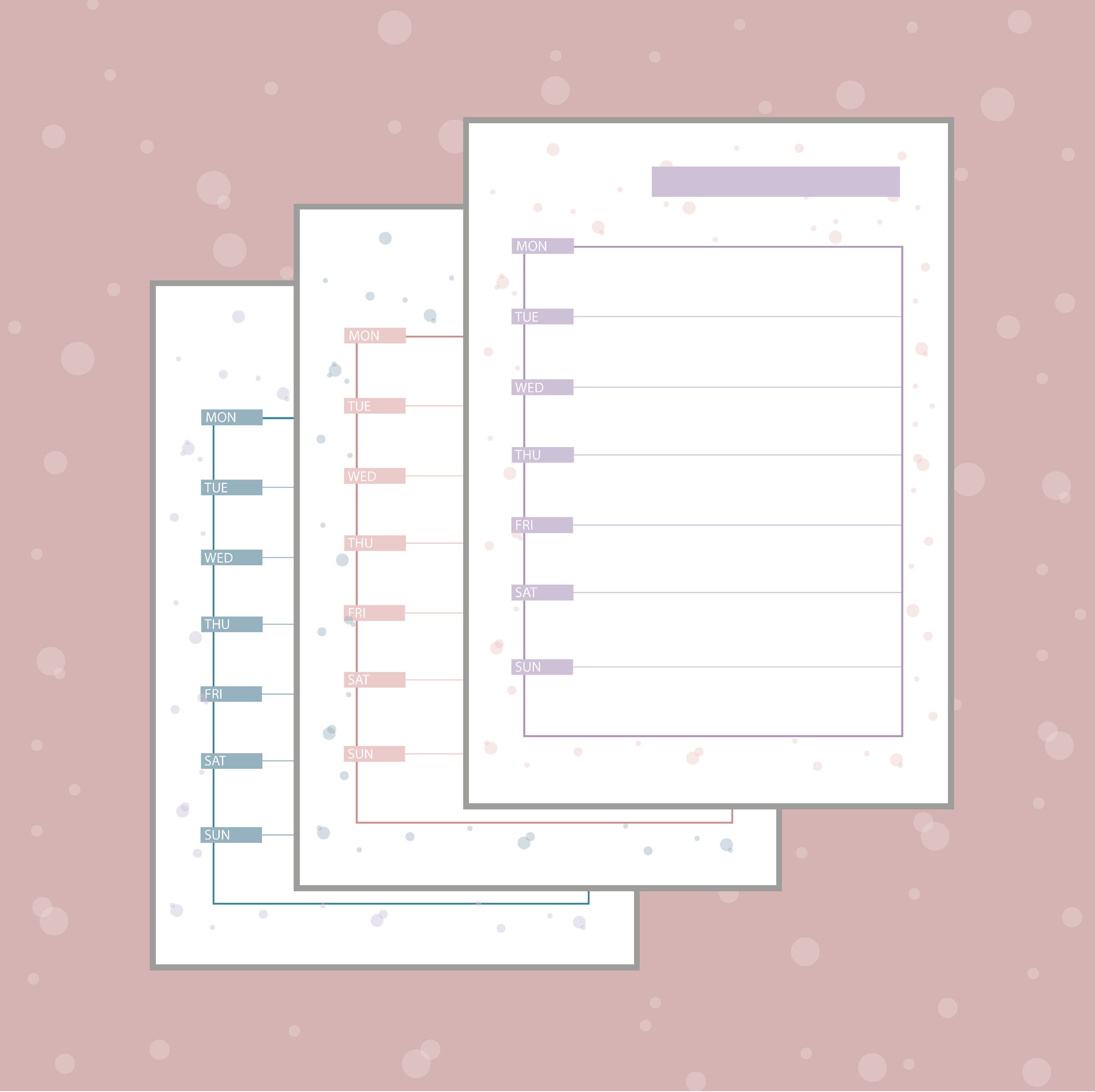Weekly Printable Planner Diary Download Printable PDF PNG | Etsy