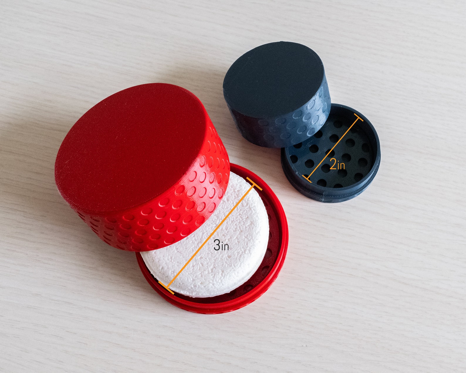 Eco Friendly Round Shampoo Bar Holder With Lid Soap Saver Etsy