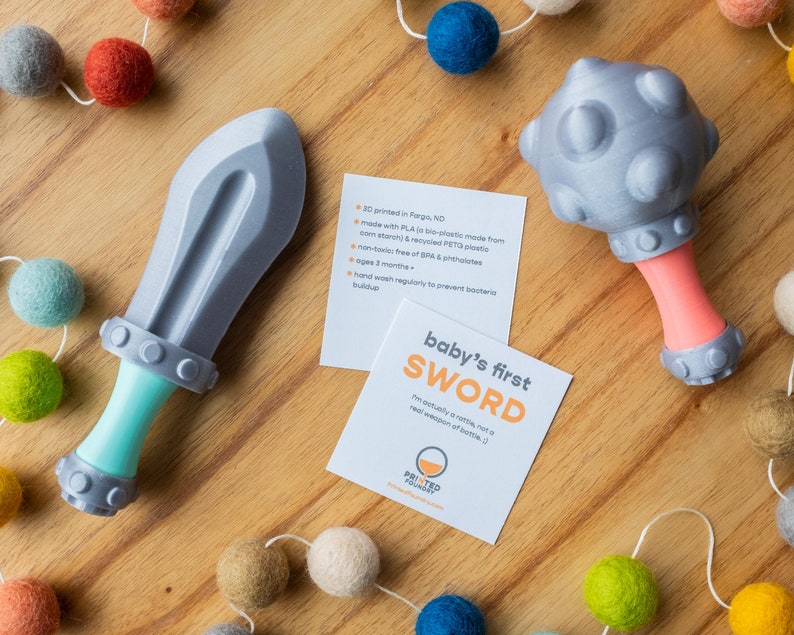 Baby's First Mace - Fun Rattle Sensory Toy for Babies and Toddlers ...