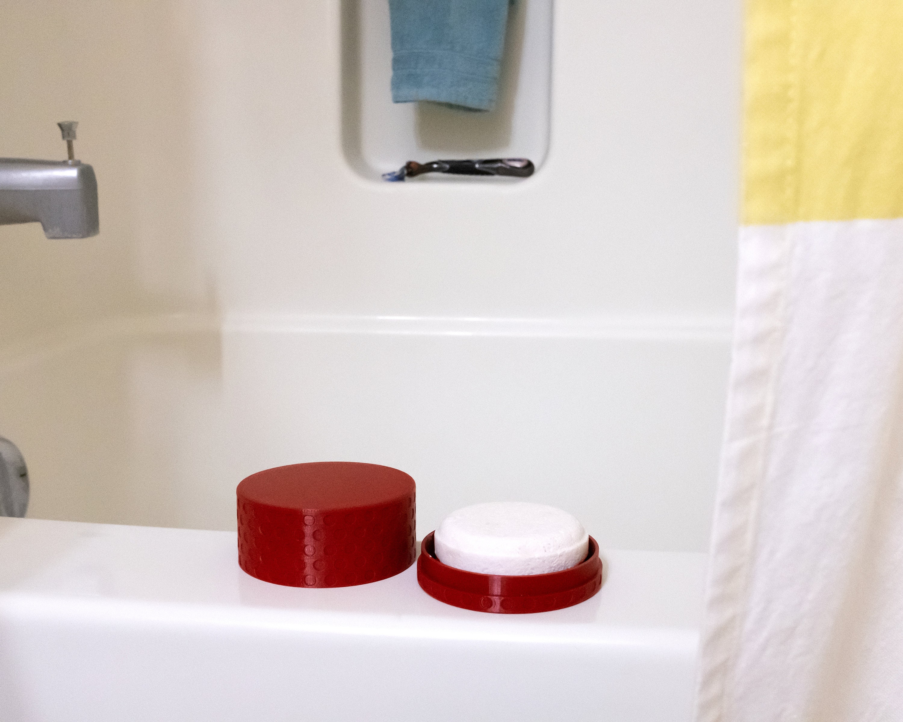 Eco Friendly Round Shampoo Bar Holder With Travel Lid Soap Etsy