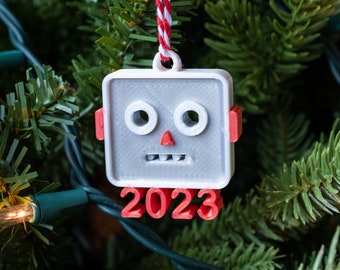 Emoji Robot 2023 Ornament