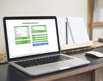 Hourly Rate Calculator | How much you should charge | Freelance Pricing and Financial Planning | Profit Calculator | Spreadsheet Template
