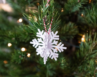 Snowflake Ornaments - 4PK