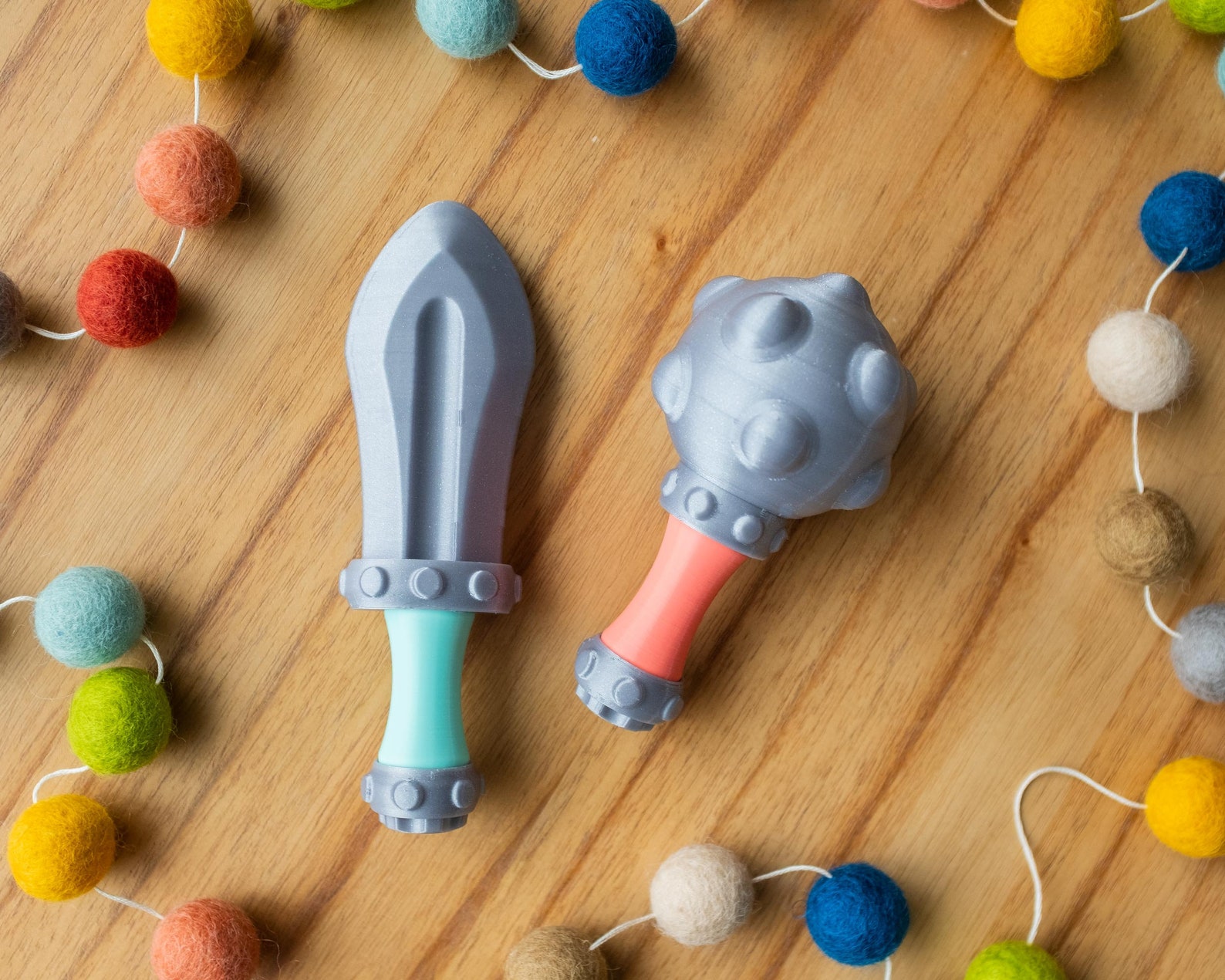 Baby's First Mace - Fun Rattle Sensory Toy for Babies and Toddlers - Etsy