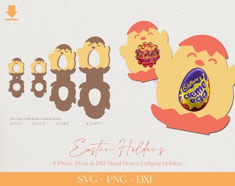 Easter Chicken Holder svg, Chicken Chocolate Holder svg, Candy Holder svg, Easter Kinder Holder svg, Creme Egg Holder Cricut Silhouette