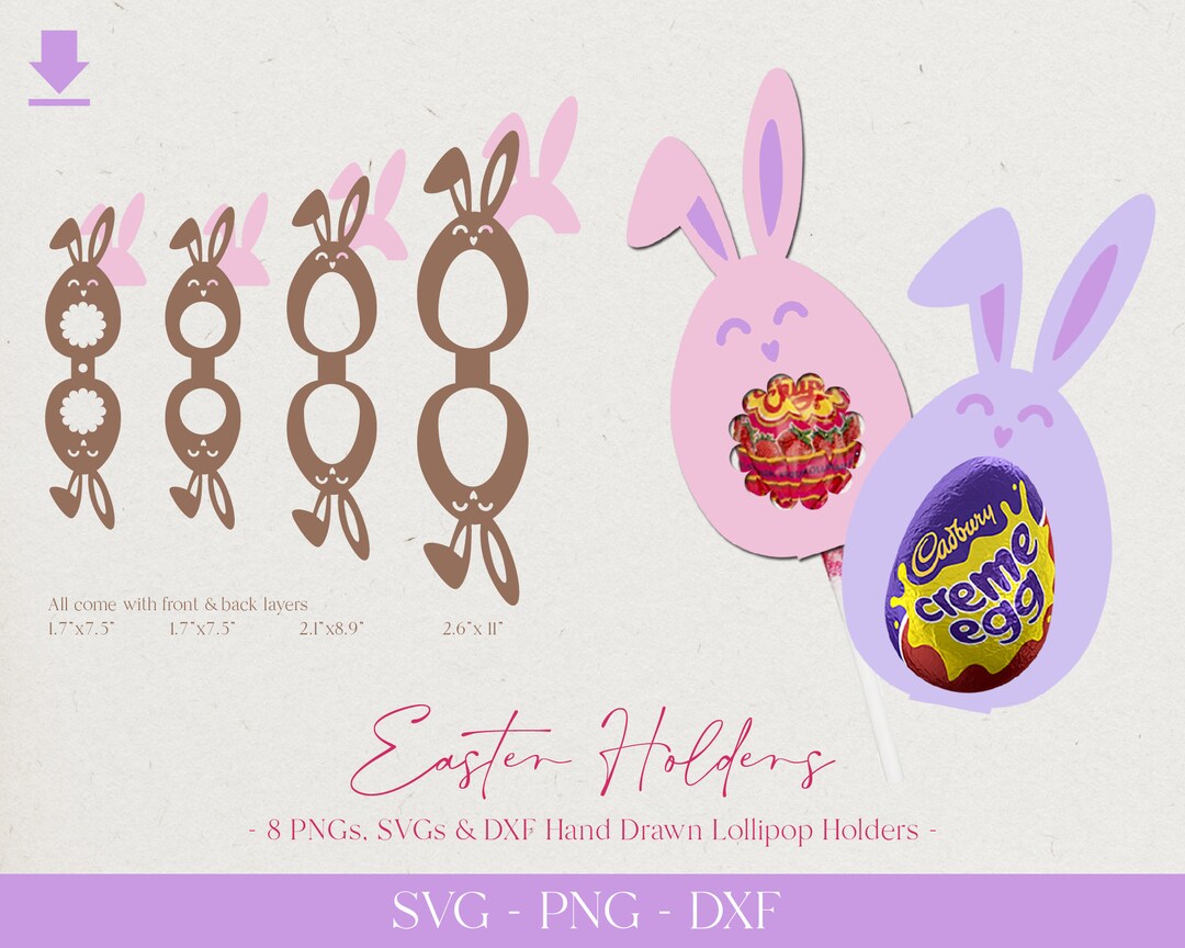 Easter Rabbit Egg Holder Svg, Easter Bunny Egg Chocolate Holder Svg ...