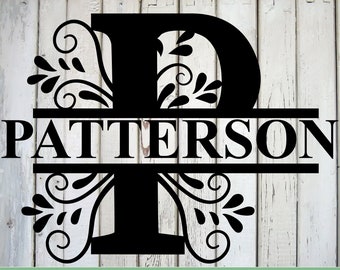 Download Split Letter P Svg Etsy