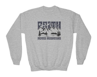 Bluza młodzieżowa Faith Moves Mountains Crewneck