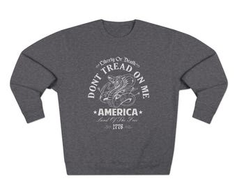 Bluza z okrągłym dekoltem dla dorosłych Don't Tread on Me Unisex
