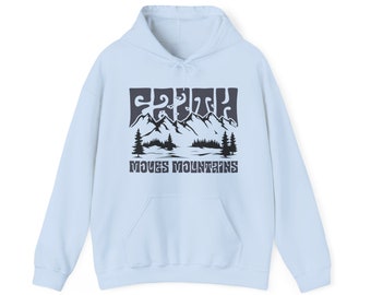 Faith Moves Mountains Unisex Heavy Blend™ Hooded Sweatshirt