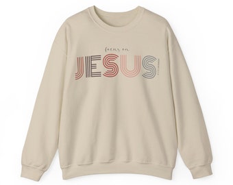 Focus On Jesus Unisex Heavy Blend™ Crewneck Sweatshirt