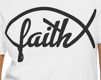 Koszulka Faith Unisex Garment-Dyed | Koszulka z motywem przewodnim, odzież codzienna, prezent dla wierzących, odzież oparta na wierze