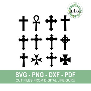 Cross Combo SVG, DXF Downloadable File