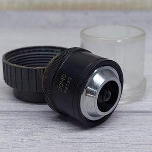LOMO F-23.2 0.17 microscope objective.