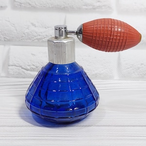 Vintage parfumfles sproeier lamp verstuiver parfum sproeier