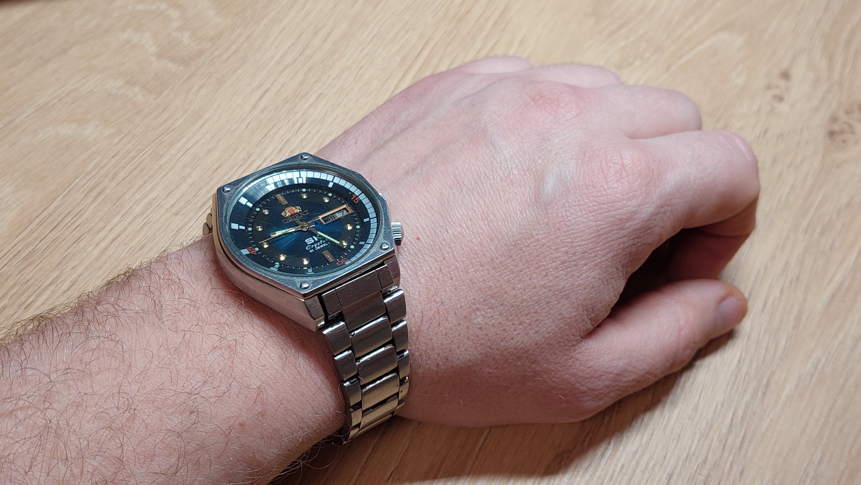 Japanese Orient SK Sea King Crystal KD King Diver Watch With Blue