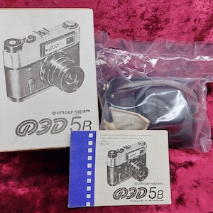 Vintage camera FED - 5 V lens Industar - 61 Ld (2.8 / 55) Mount M39. NEW