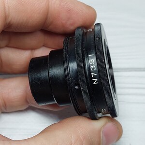 RARE Sharp OMP 1-60-1 60mm f/4.5 USSR Micro Macro 14.8x lens M39 BeLOMO image 8