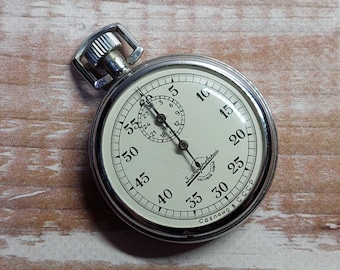 stopwatch Sports chronometer Agat - 60sec/30min - Vintage mechanical stopwatch - Ukraine