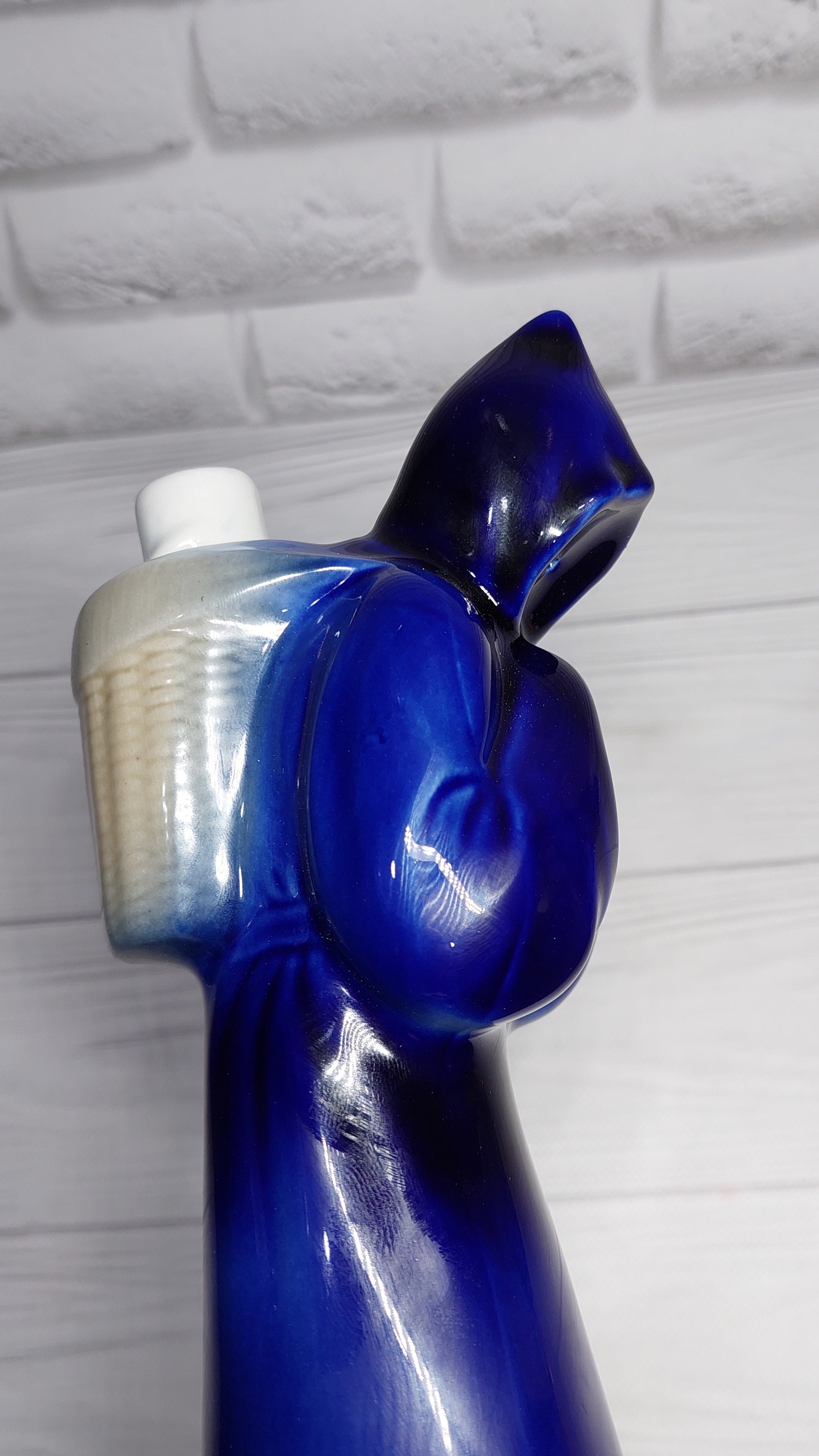 デキャンタボトル 磁器 MONK コバルト - Etsy 日本