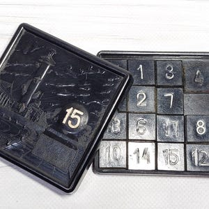 Vintage puzzle game, game 15, game logic