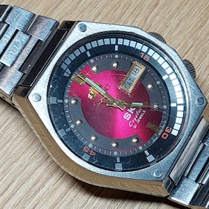 Japanese Watch Orient SK Sea King Crystal KD King Diver Red Dial Watch Served
