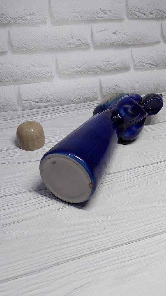 デキャンタボトル 磁器 MONK コバルト - Etsy 日本