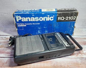 Panasonic RQ-2102 Cassette Portable Recorder with Box