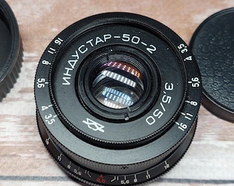 Vintage Lens Industar 50-2 50mm F3.5.M42mm.Vintage Lens,Photo Accessories,Soviet DSLR Lens